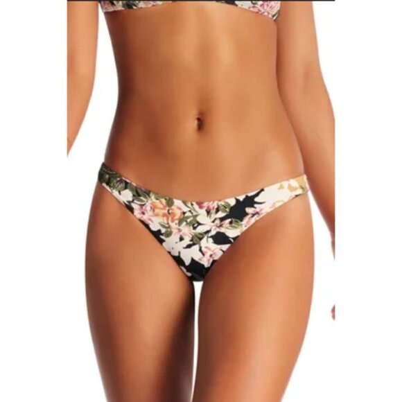 💕VITAMIN A💕 Bikini Capri Top XL + Rosie Cheeky Bottom L ~ Ambrosia Floral NWT - Picture 10 of 16